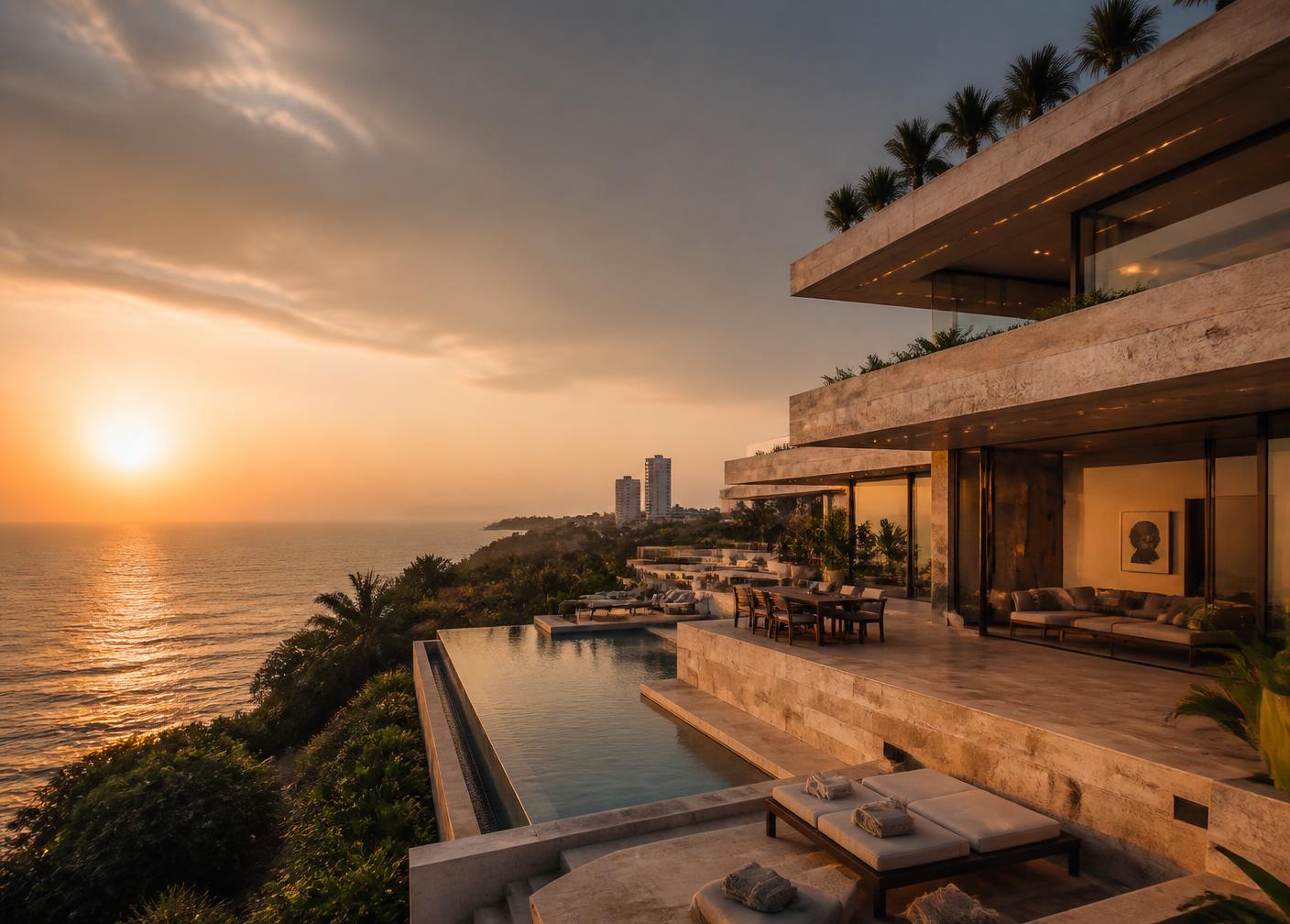 Ocean View Residence terraces above the Atlantic